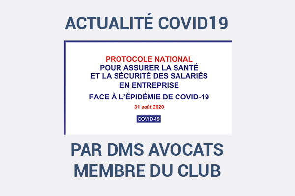 Actualité DMS-COVID - 01-09-2020